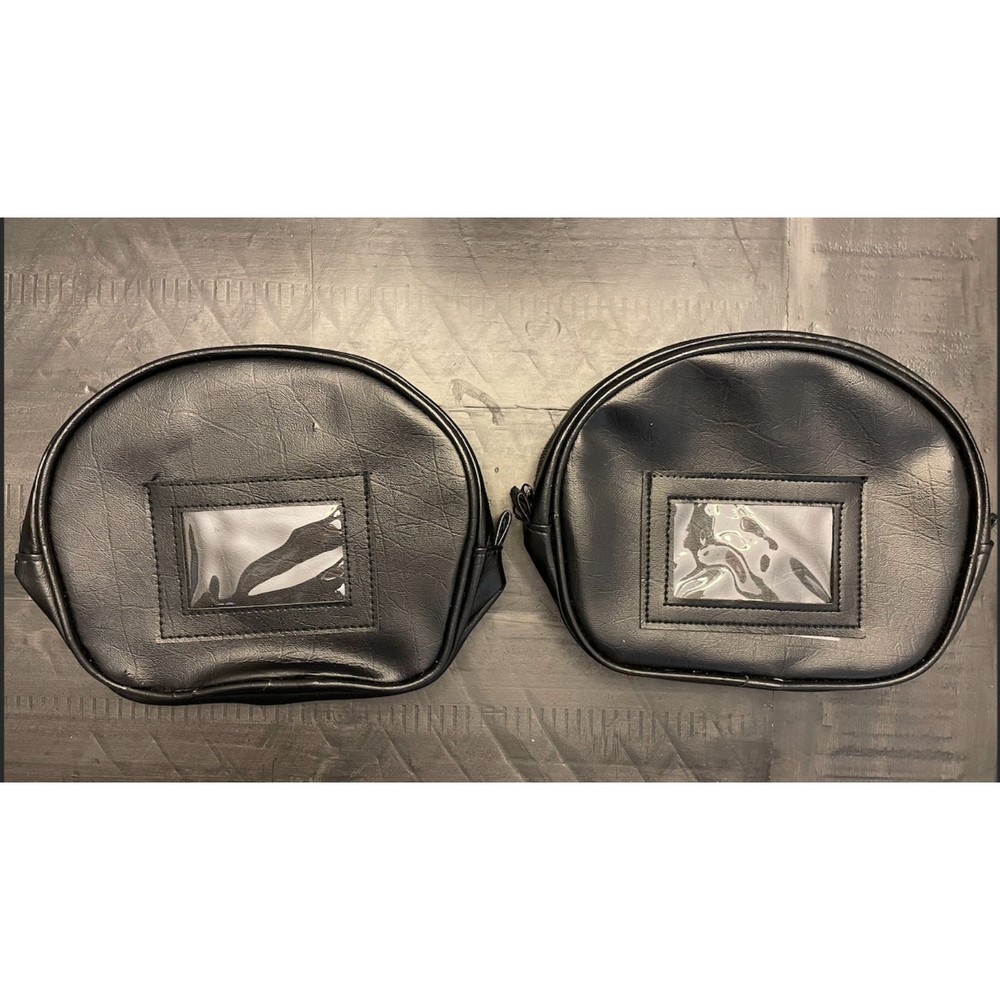 Two Black Cosmetic Cases/Medical Bags/Toiletry Bags/Pouches